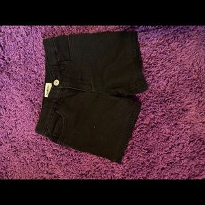 Girls Black Shorts